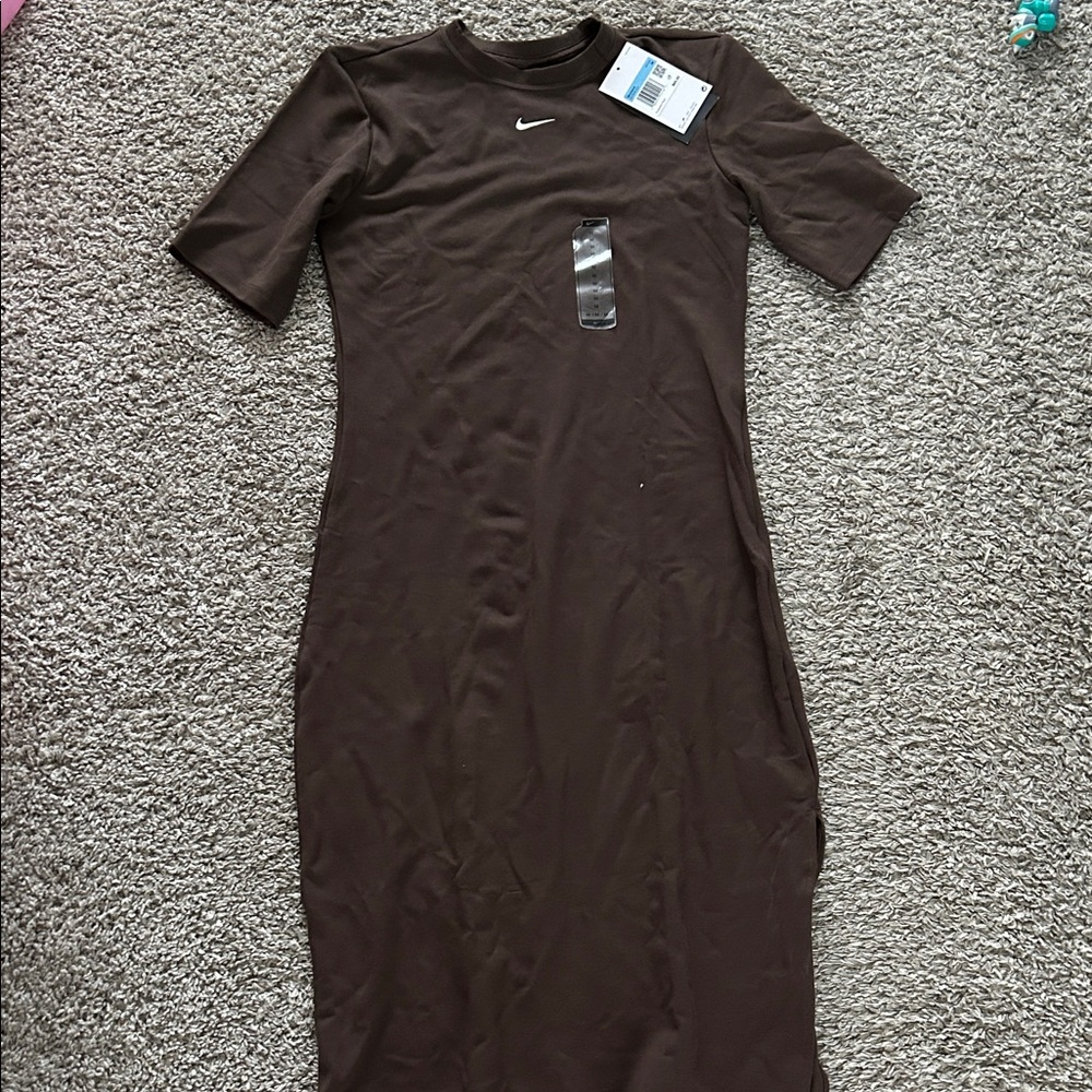 Nike Women's Chocolate Long Sleeve Dress